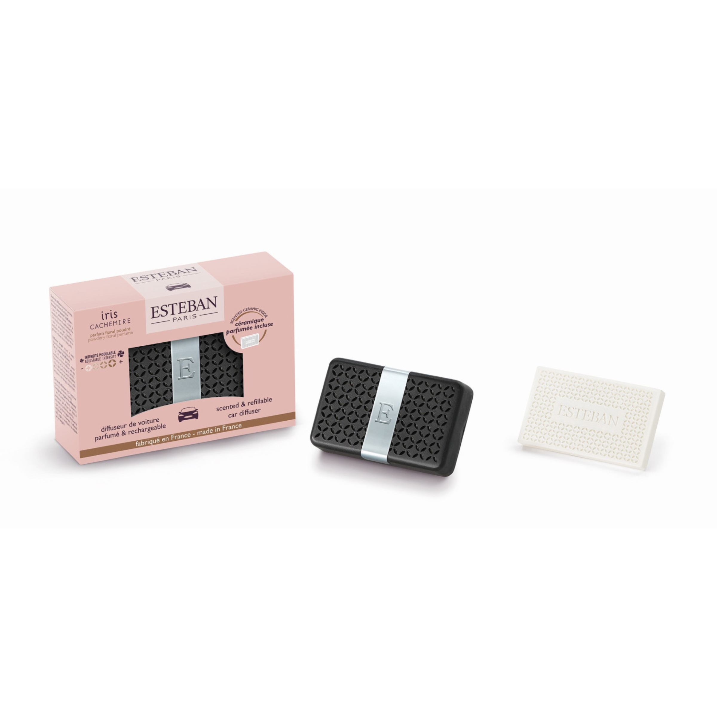 DIFFUSEUR DE VOITURE PARFUME ET RECHARGEABLE IRIS CACHEMIRE