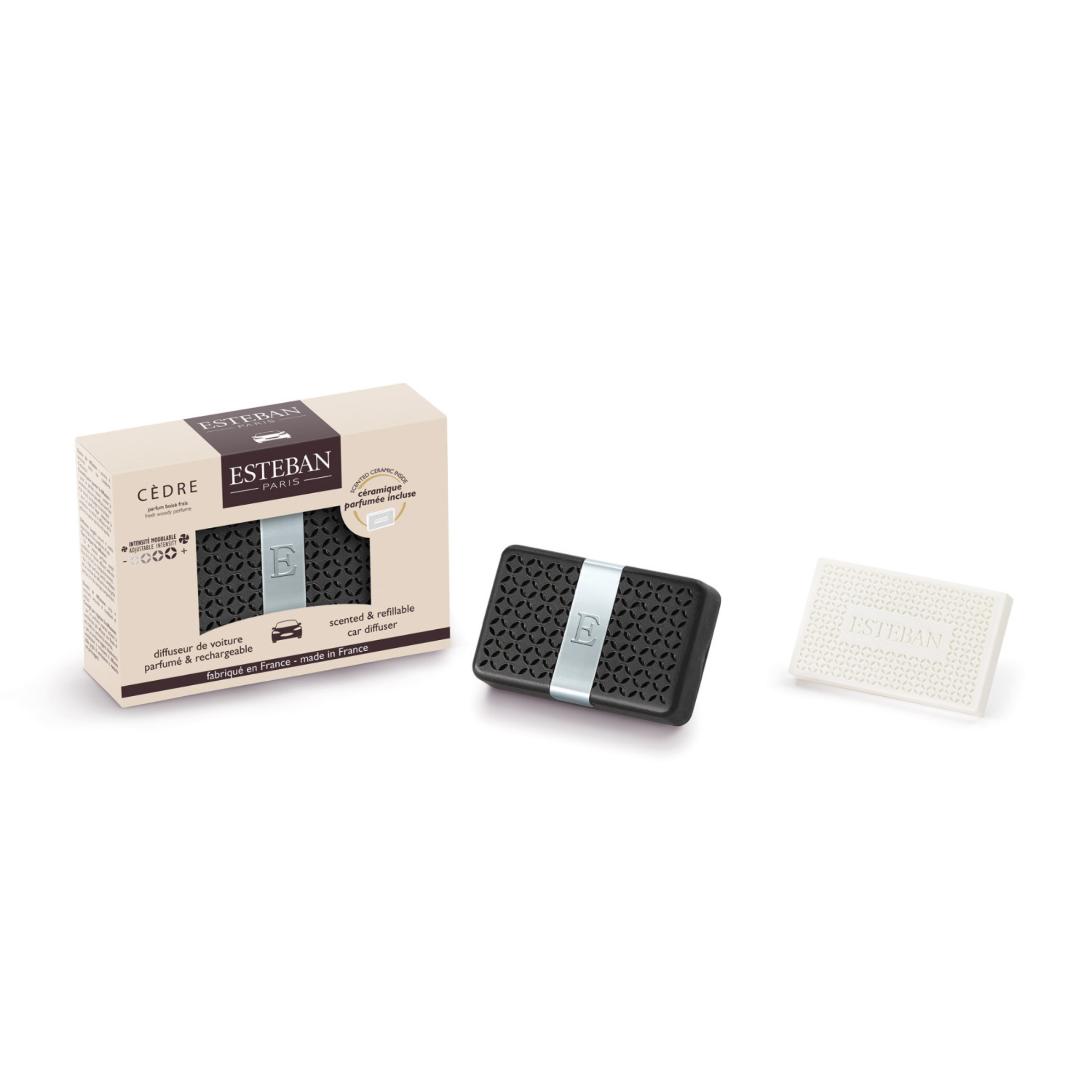 DIFFUSEUR DE VOITURE PARFUME ET RECHARGEABLE CEDRE