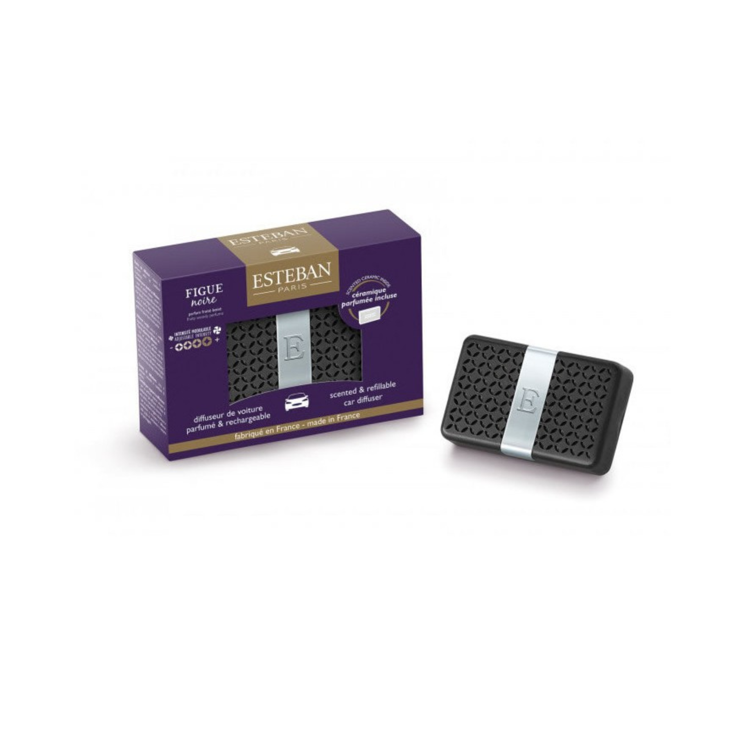 DIFFUSEUR DE VOITURE PARFUME ET RECHARGEABLE FIGUE NOIRE