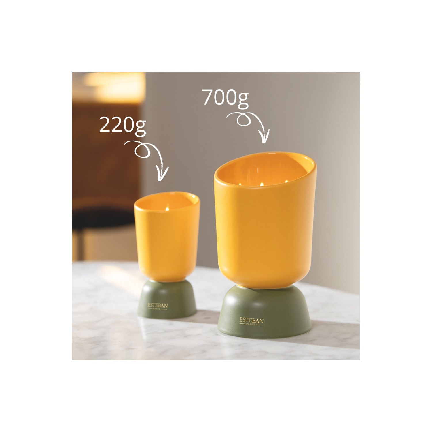 BOUGIE PARFUMEE ICONIC COLOR RECHARGEABLE 700G NEROLI 5