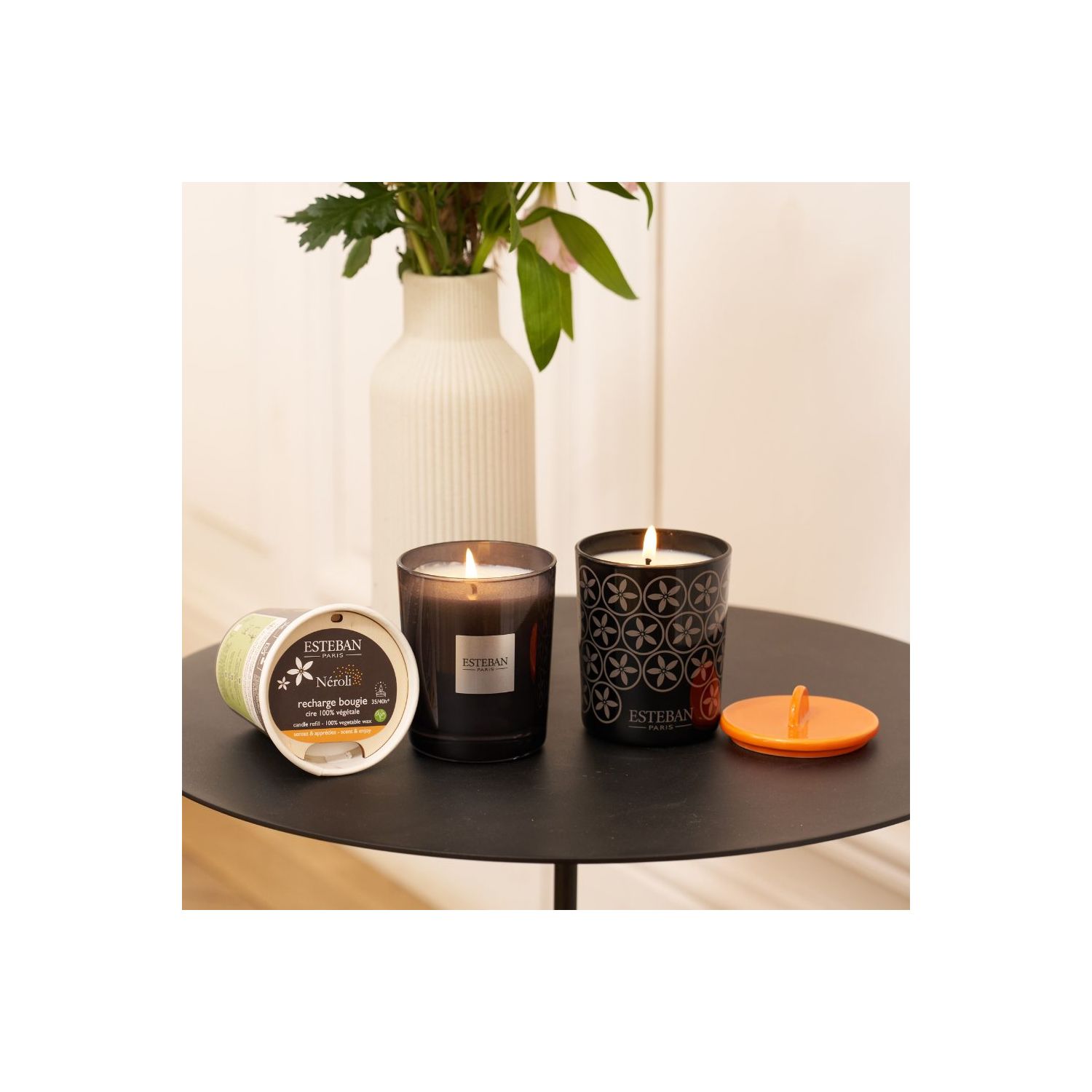 BOUGIE PARFUMEE INITAILE RECHARGEABLE 180G NEROLI 6