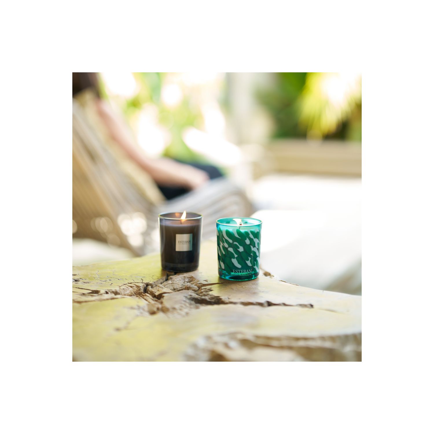 BOUGIE PARFUMEE INITIALE RECHARGEABLE 180G EAU D'AMAZONIE 2