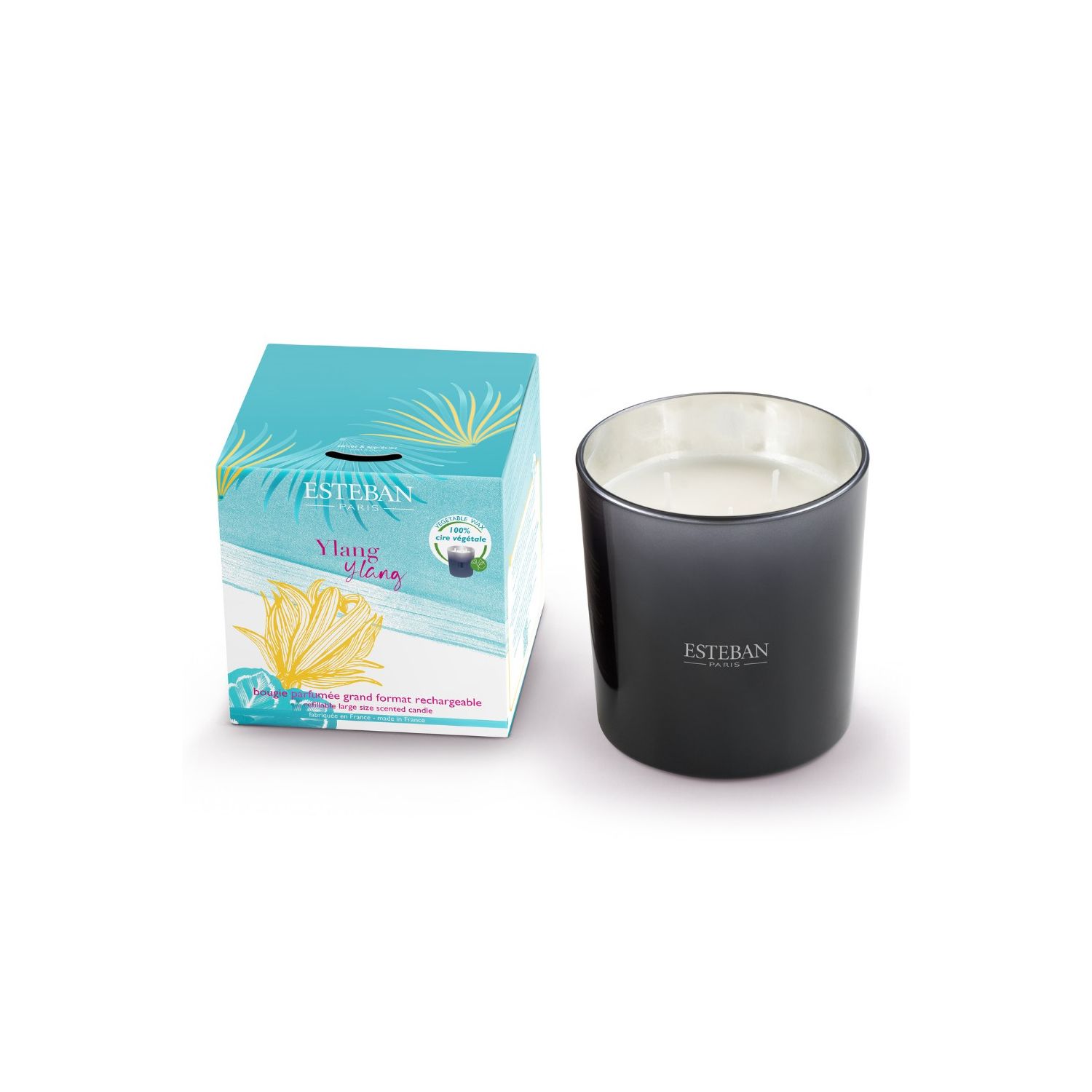 BOUGIE PARFUMEE GRAND FORMAT RECHARGEABLE 450G YLANG YLANG
