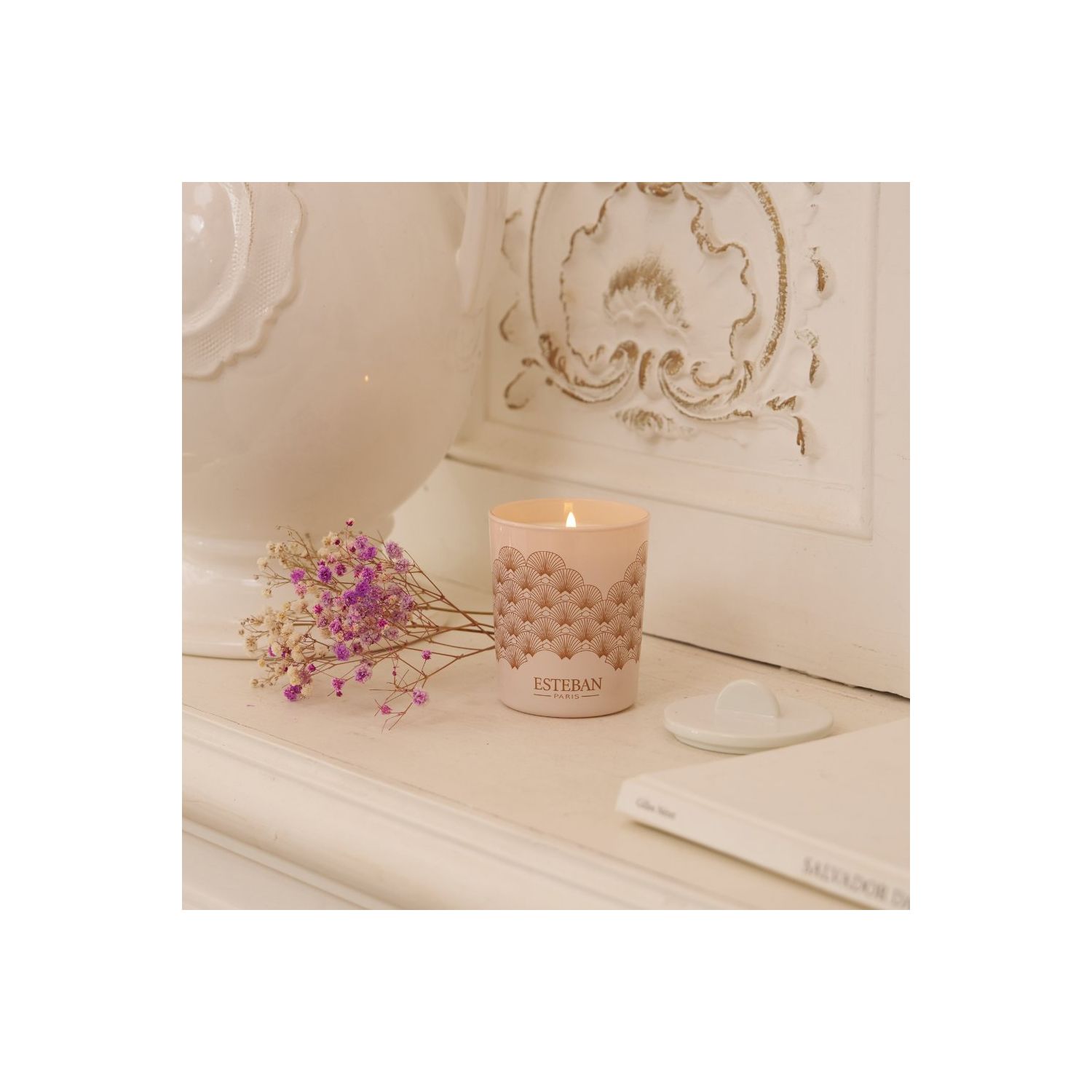 BOUGIE DECORATIVE PARFUMEE & RECHARGEABLE  IRIS CACHEMIRE 2