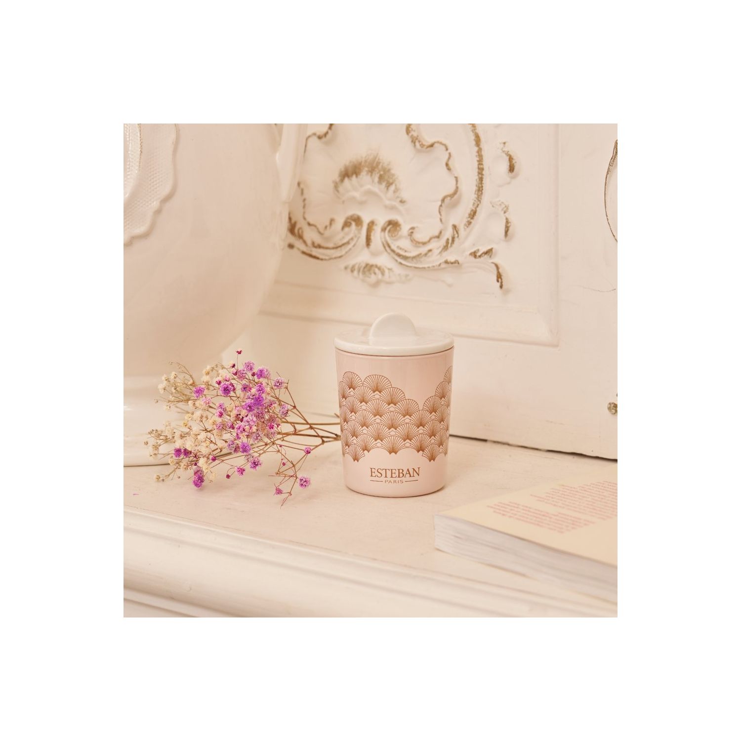 BOUGIE DECORATIVE PARFUMEE & RECHARGEABLE  IRIS CACHEMIRE 3