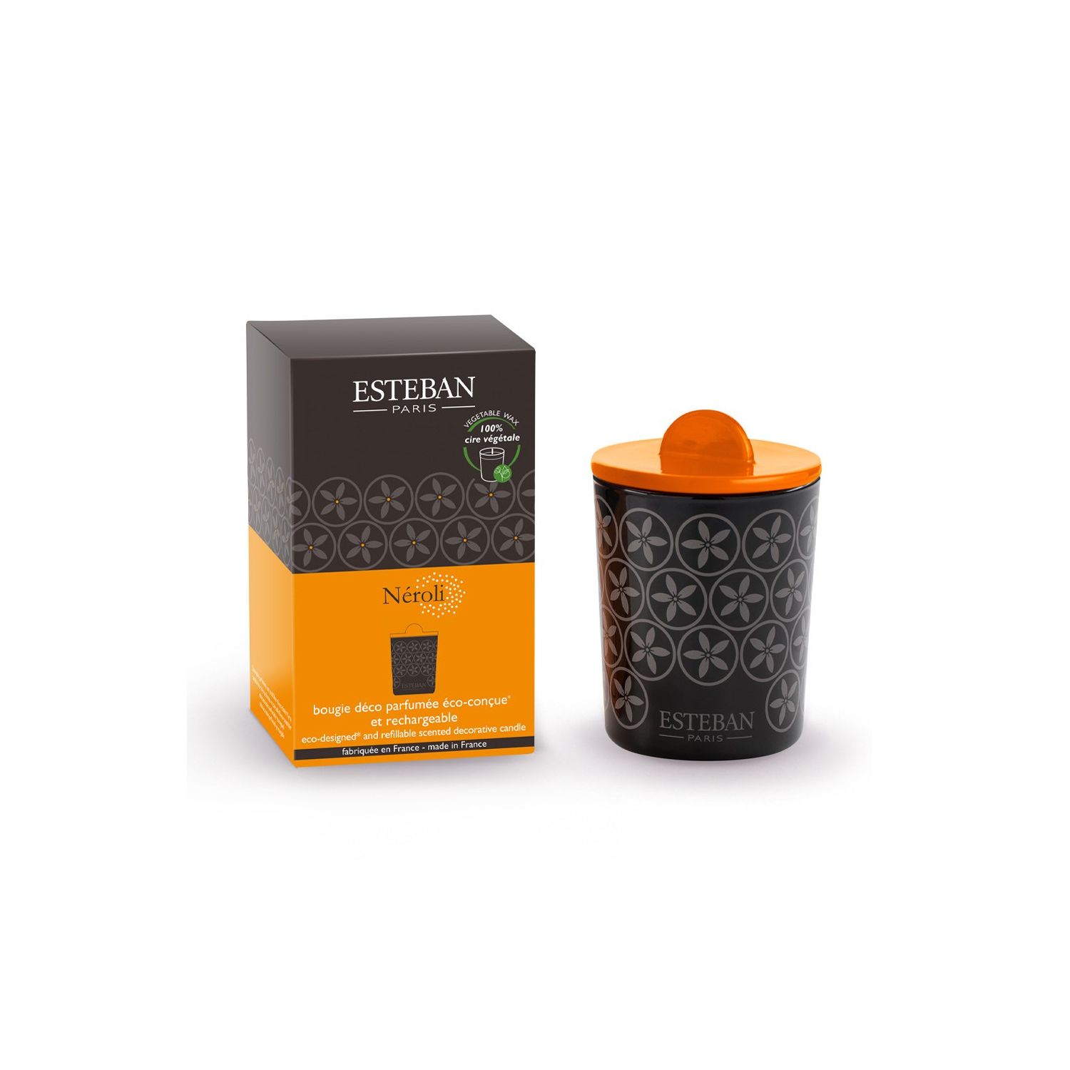 BOUGIE DECORATIVE PARFUMEE & RECHARGEABLE NEROLI