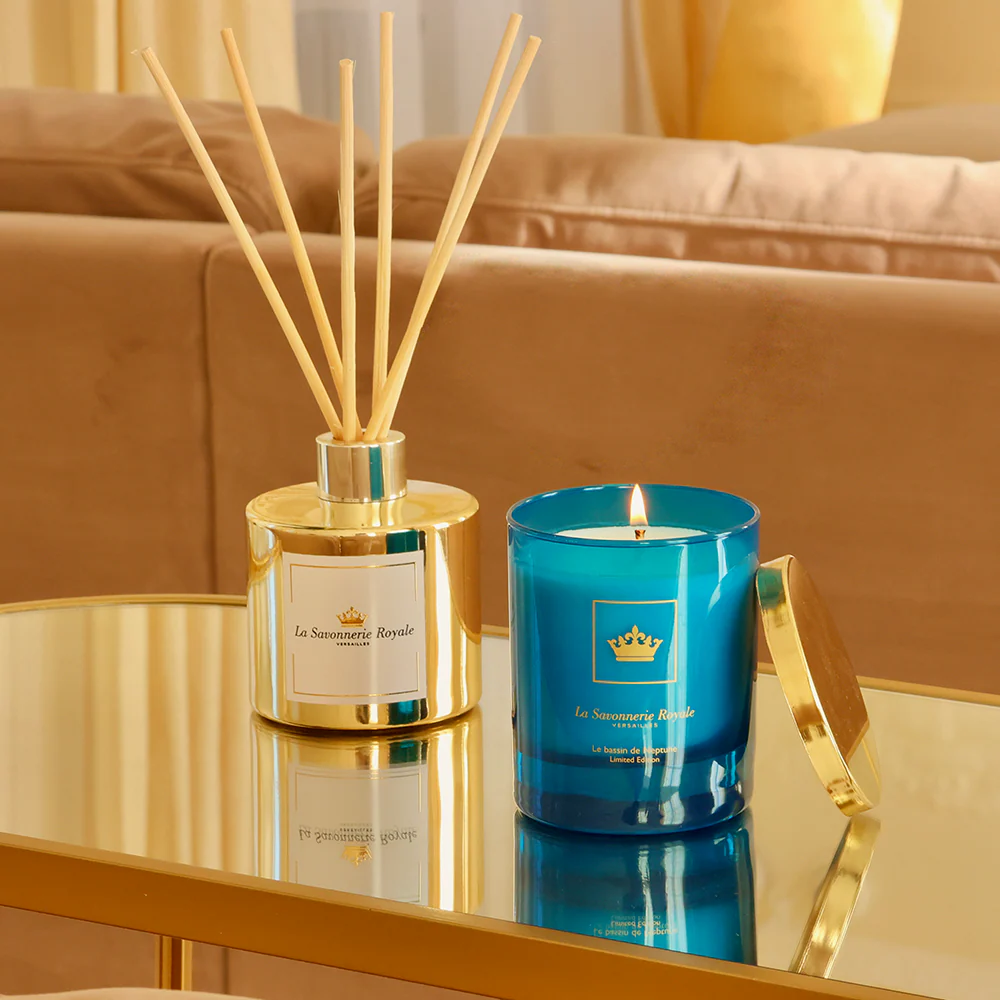 Bougie parfumée Le bassin de Neptune - Collection Colorée 3