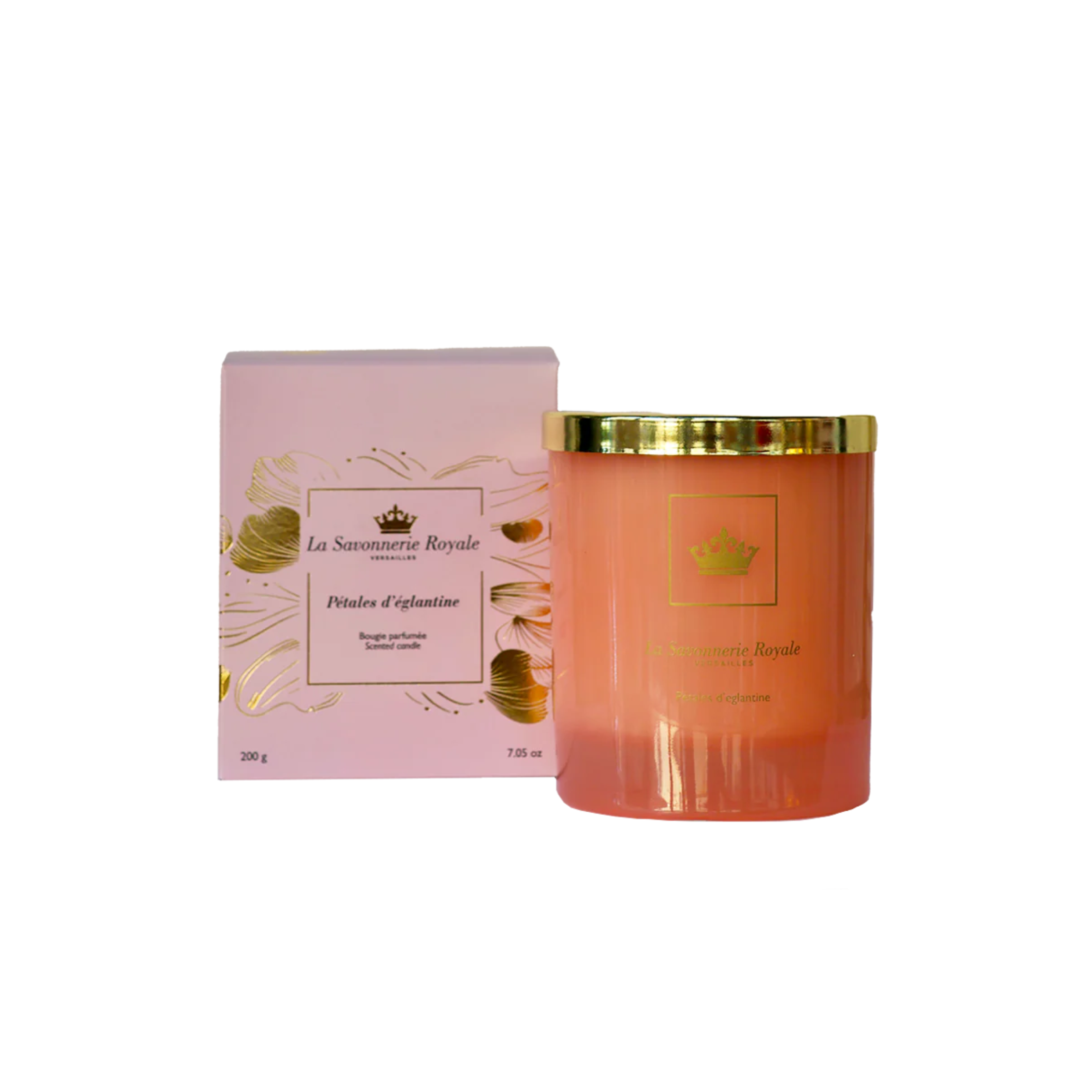 Bougie parfumée Pétales d'églantine - Collection Colorée