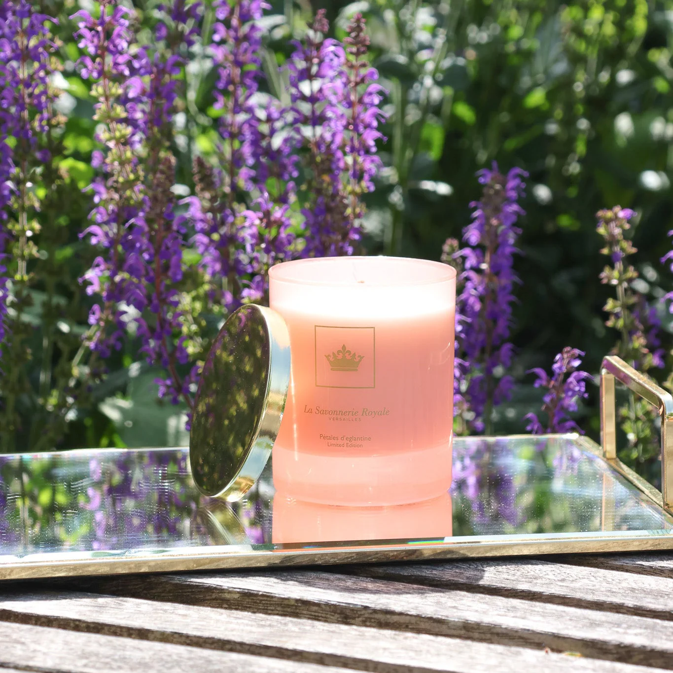 Bougie parfumée Pétales d'églantine - Collection Colorée  3