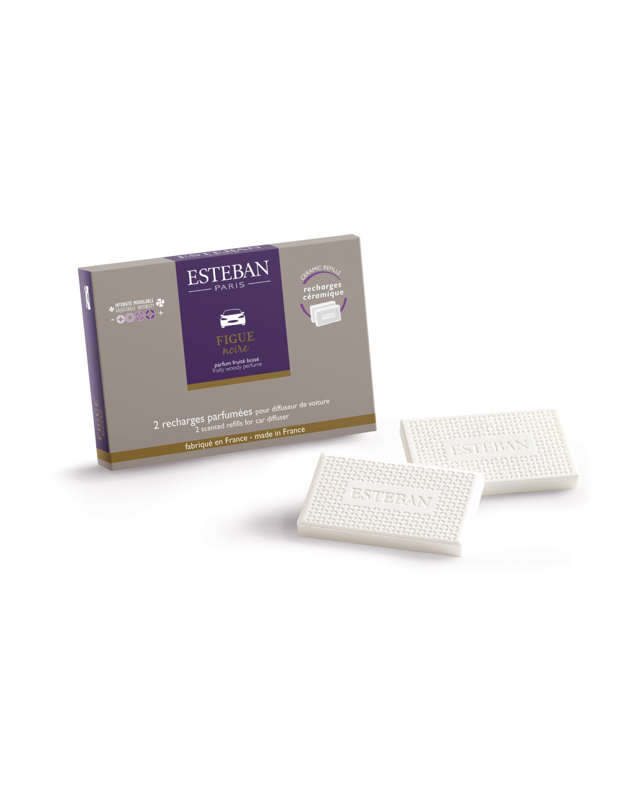 Recharge Figue noire pour diffuseur de voiture & Pochette à parfum